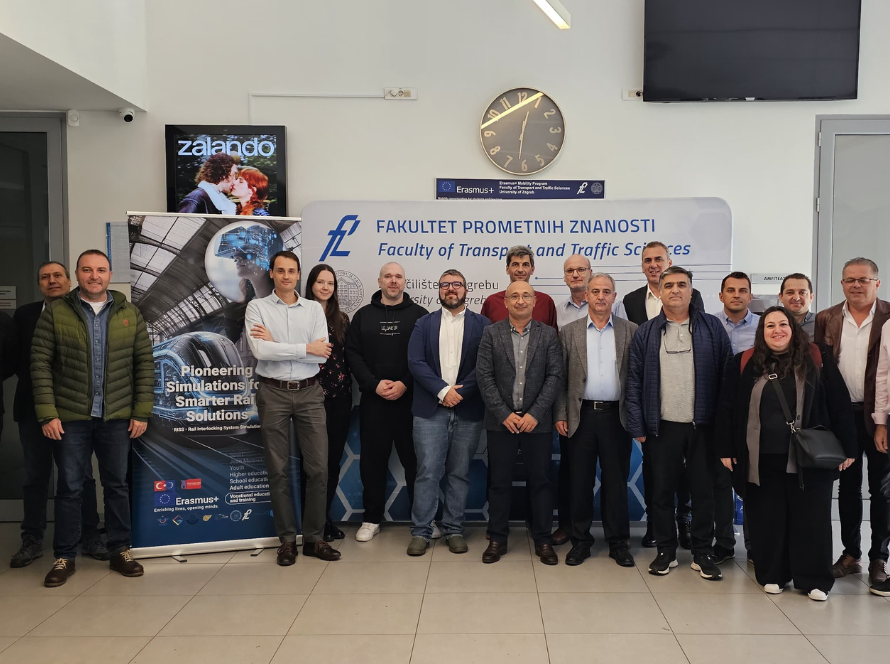 Group photo of participants at the 3rd RISS Partner Meeting held at the University of Zagreb - Faculty of Transport and Traffic Sciences.